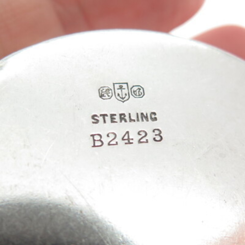 GORHAM 925 Sterling Silver Antique Art Deco Floral Pill / Snuff Box B2423 - Picture 7 of 7